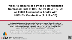 Week 48 Results of a Phase 3 Randomized Controlled Trial of Biktarvy® vs DTG + FTC/TDF as Initial Treatment in Adults with HIV/HBV Coinfection (ALLIANCE) Avihingsanon et al.