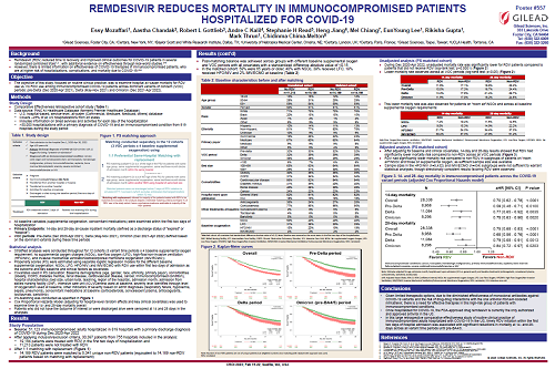 Remdesivir reduces mortality in immunocompromised patients hospitalized for COVID-19 Mozaffari et al