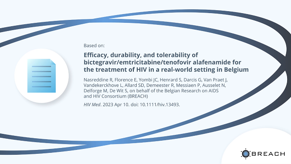 Efficacy, durability, and tolerability of bictegravir/emtricitabine/tenofovir alafenamide for the treatment of HIV in a real-world setting in Belgium