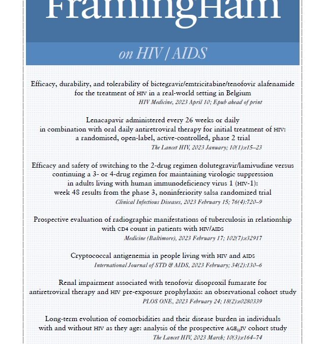 Framingham on HIV / AIDS issue 2 – 2023
